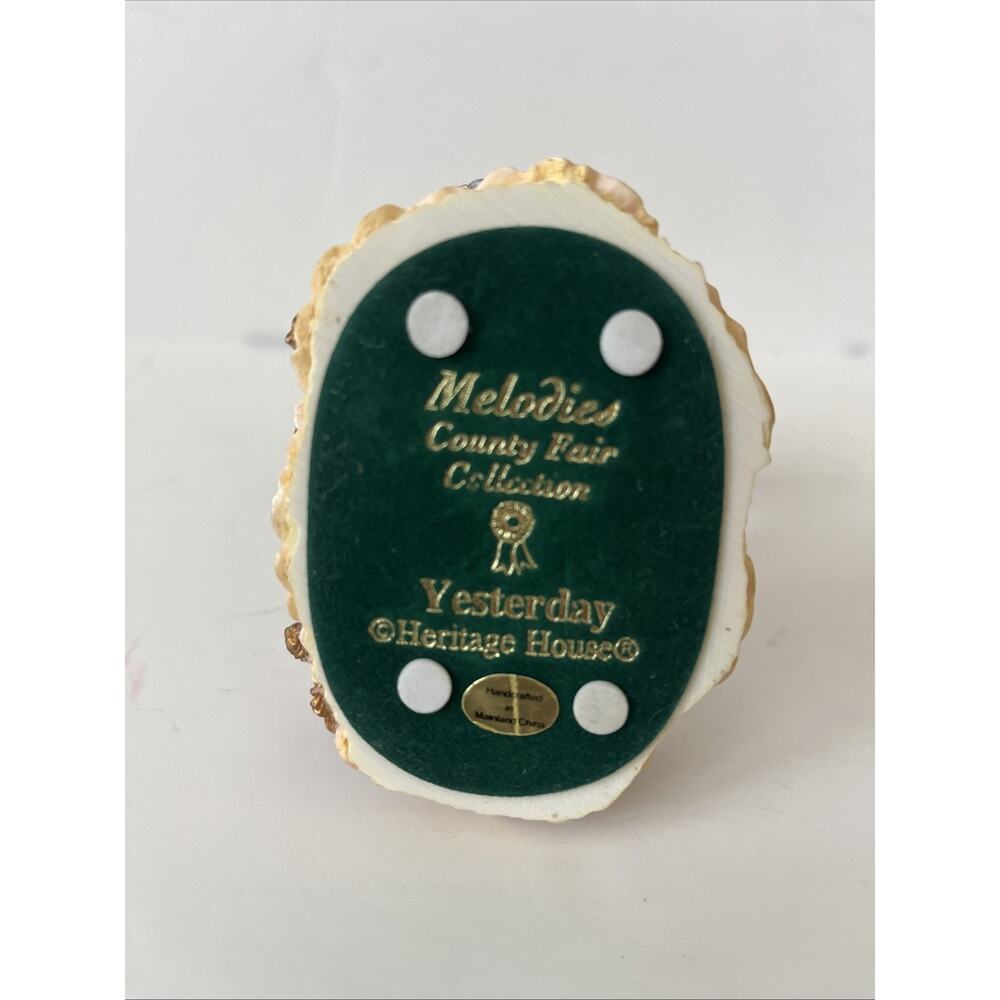 Vintage Heritage House Melodies County Fair Collection Carousel Music Box #2160 - Picture 5 of 9